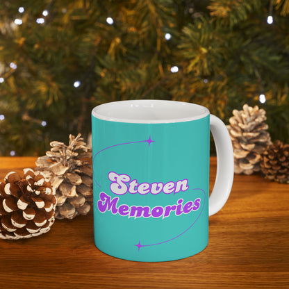 Steven Memories Ceramic Mug, (11oz, 15oz) - Turquoise