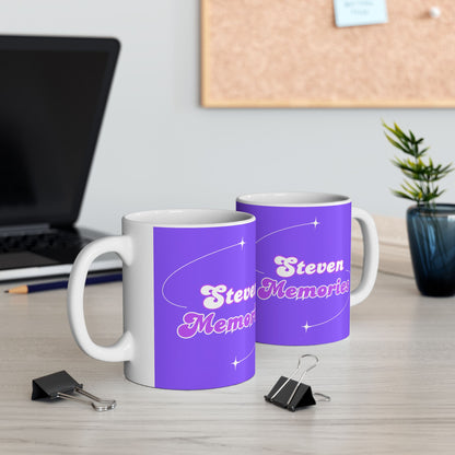 Steven Memories Ceramic Mug, (11oz, 15oz) - Purple