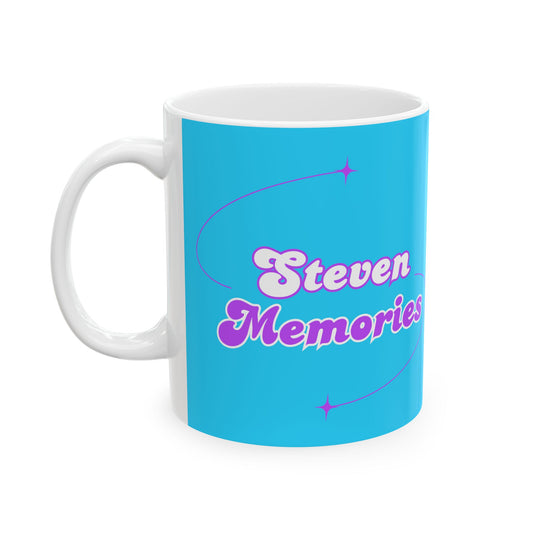 Steven Memories Ceramic Mug, (11oz, 15oz) - Blue