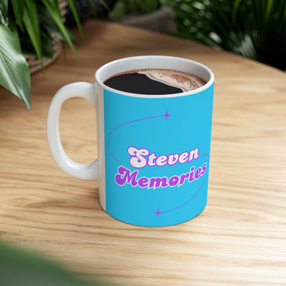 Steven Memories Ceramic Mug, (11oz, 15oz) - Blue