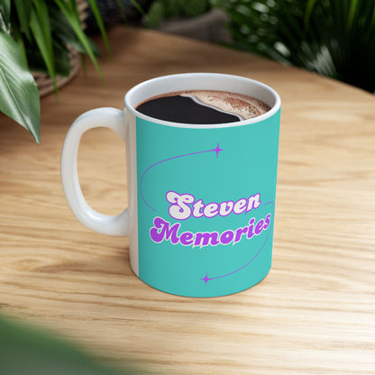 Steven Memories Ceramic Mug, (11oz, 15oz) - Turquoise