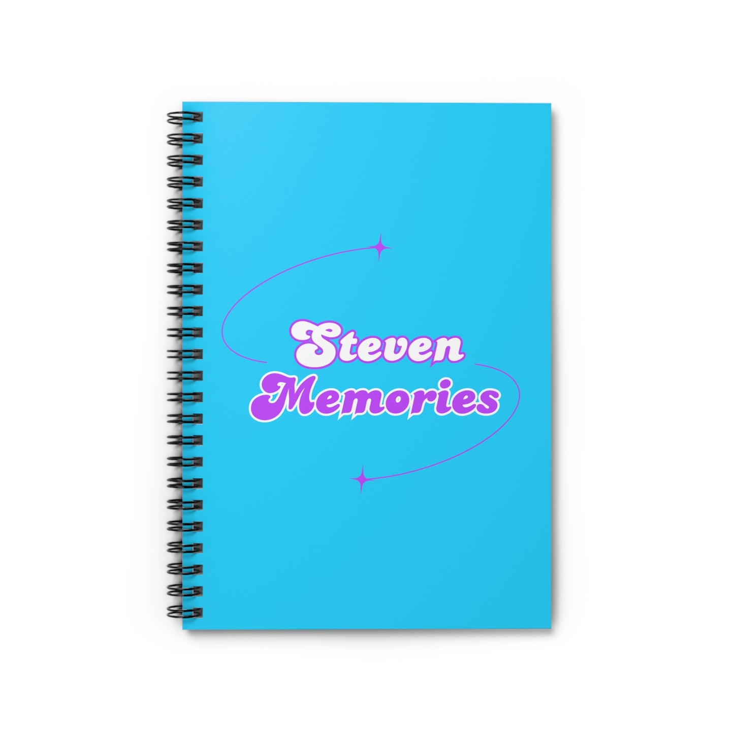 Steven Memories Spiral Notebook - Ruled Line - Blue