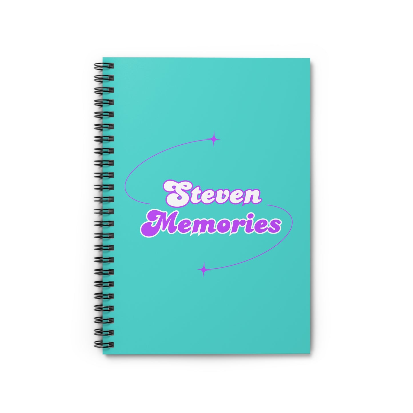 Steven Memories Spiral Notebook - Ruled Line - Turquoise