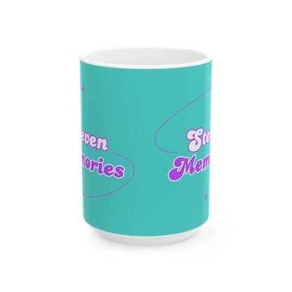 Steven Memories Ceramic Mug, (11oz, 15oz) - Turquoise