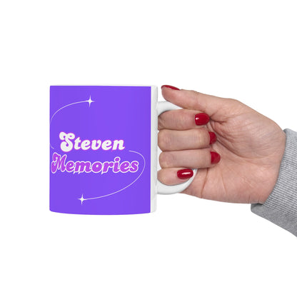 Steven Memories Ceramic Mug, (11oz, 15oz) - Purple