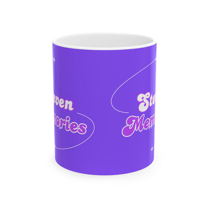 Steven Memories Ceramic Mug, (11oz, 15oz) - Purple