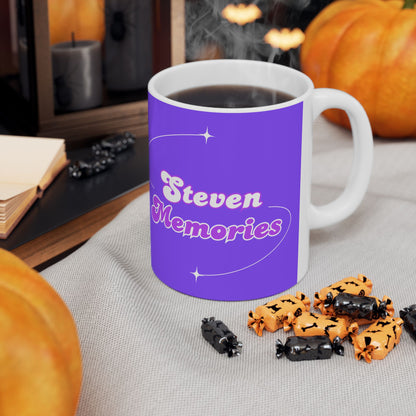 Steven Memories Ceramic Mug, (11oz, 15oz) - Purple