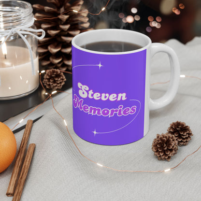 Steven Memories Ceramic Mug, (11oz, 15oz) - Purple