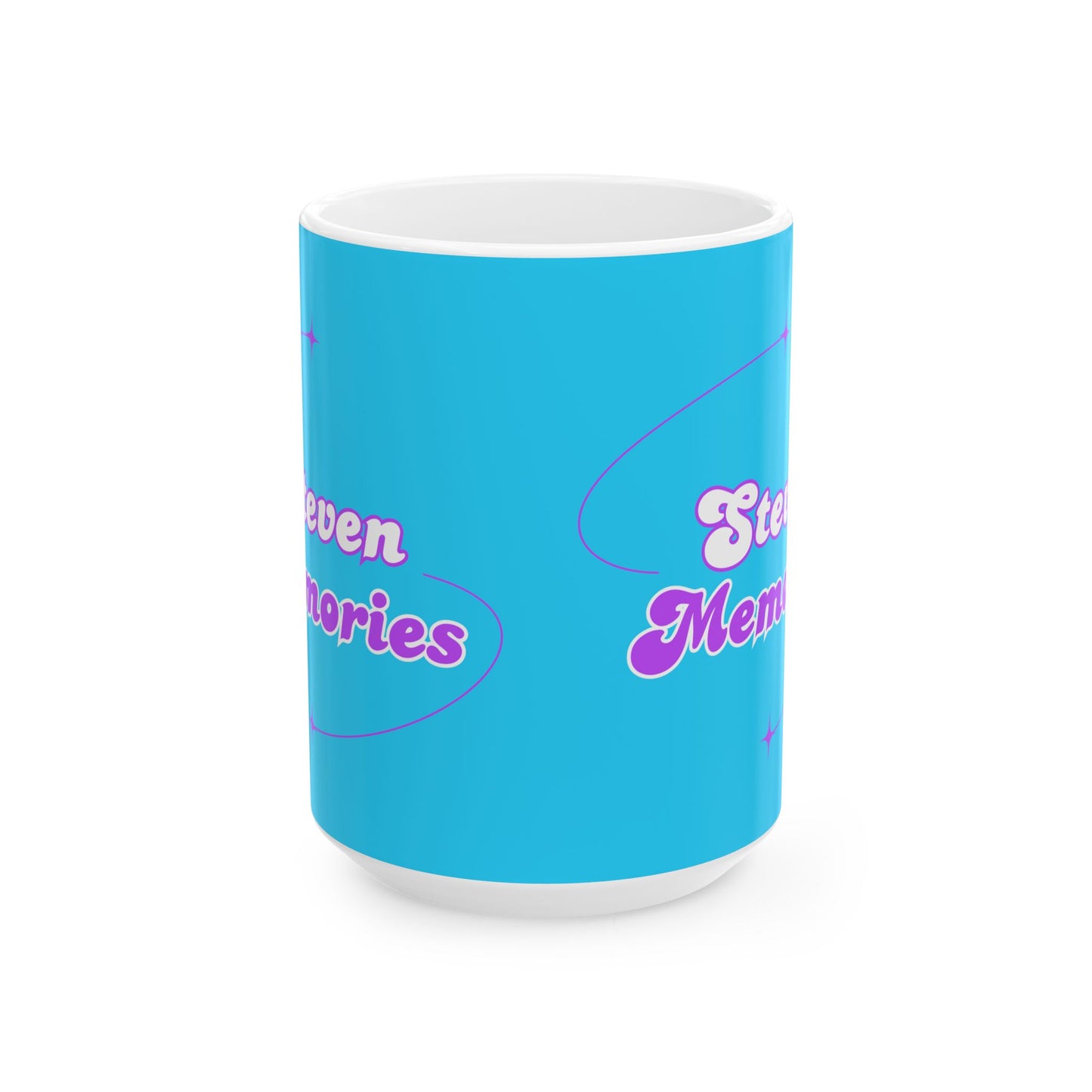 Steven Memories Ceramic Mug, (11oz, 15oz) - Blue