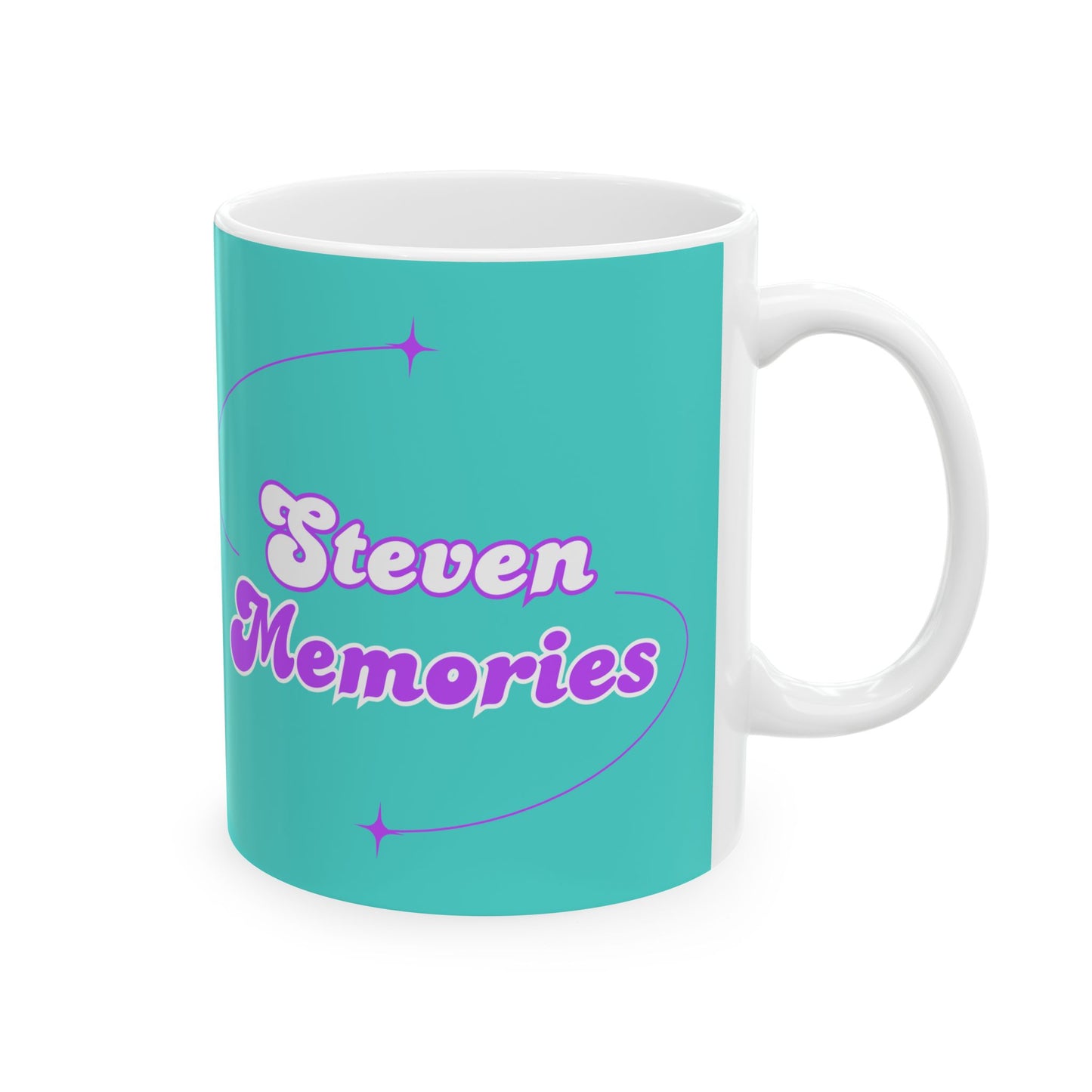 Steven Memories Ceramic Mug, (11oz, 15oz) - Turquoise