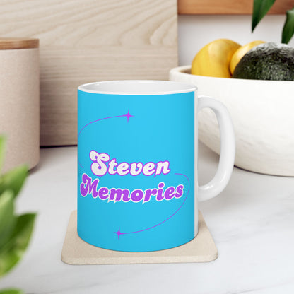 Steven Memories Ceramic Mug, (11oz, 15oz) - Blue