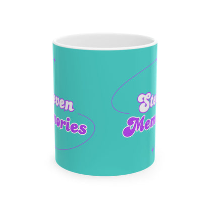 Steven Memories Ceramic Mug, (11oz, 15oz) - Turquoise