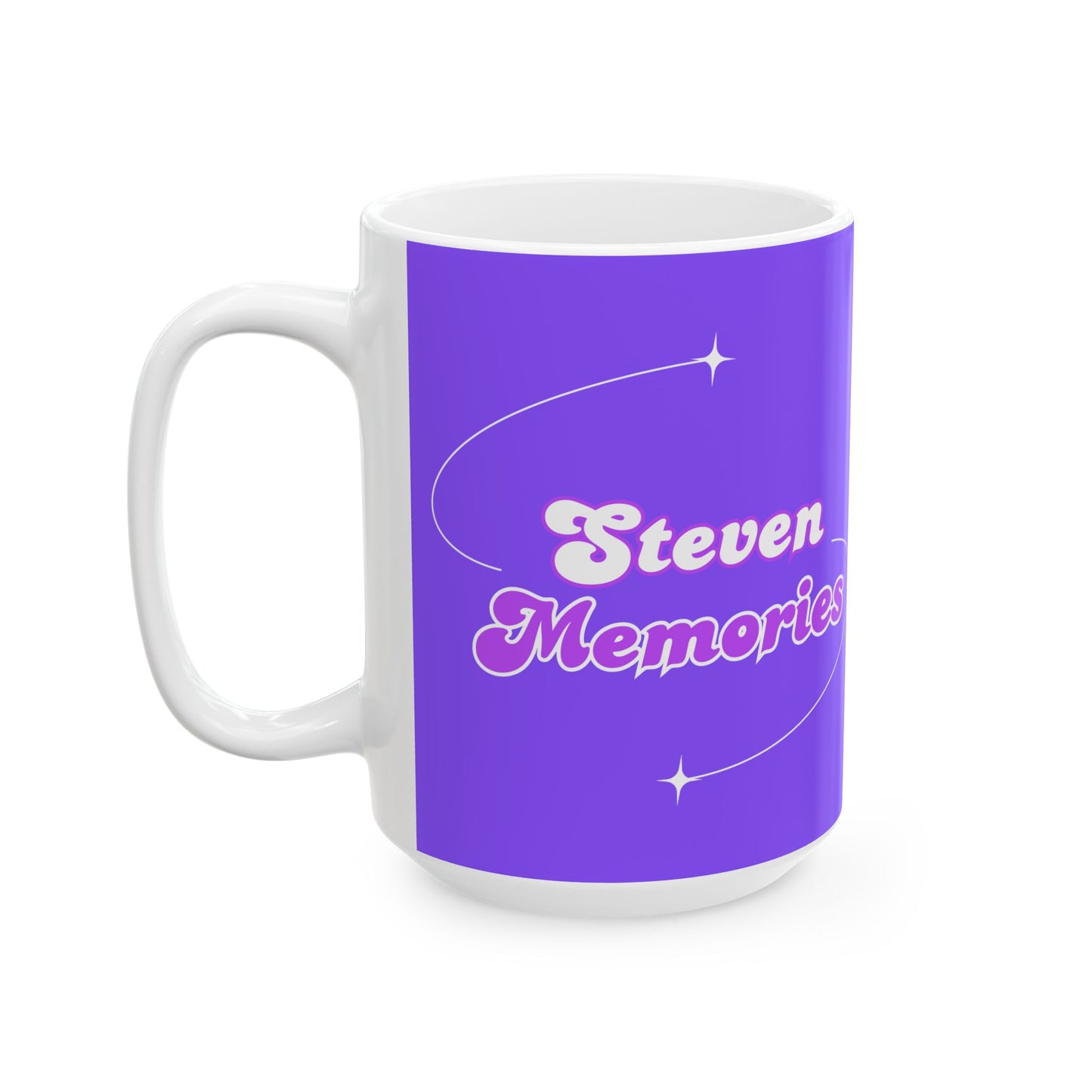 Steven Memories Ceramic Mug, (11oz, 15oz) - Purple