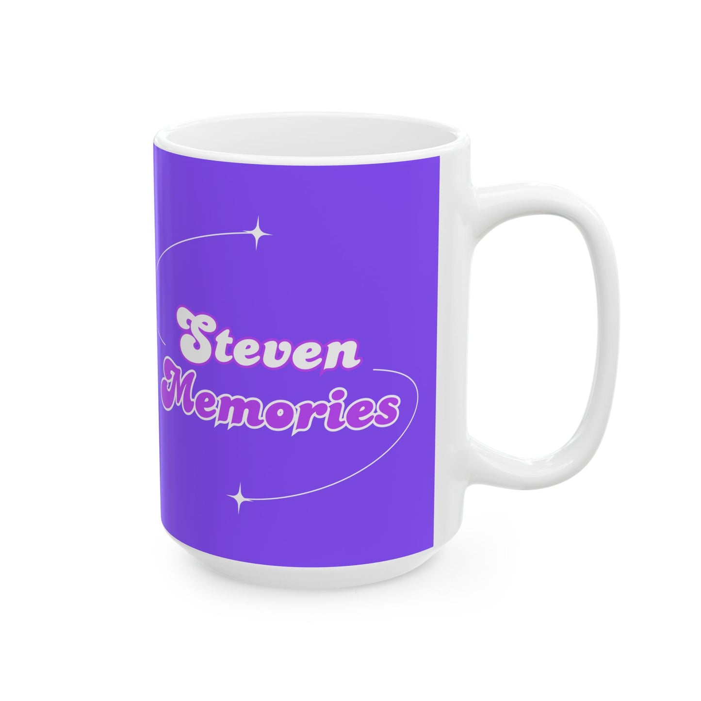 Steven Memories Ceramic Mug, (11oz, 15oz) - Purple