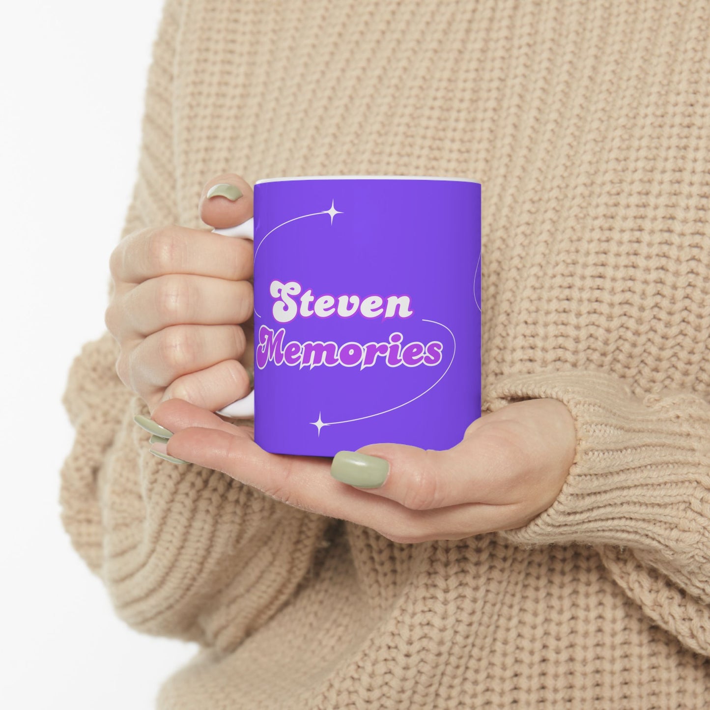 Steven Memories Ceramic Mug, (11oz, 15oz) - Purple