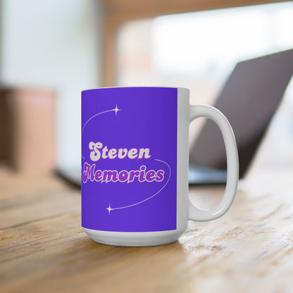 Steven Memories Ceramic Mug, (11oz, 15oz) - Purple