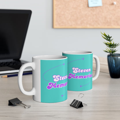 Steven Memories Ceramic Mug, (11oz, 15oz) - Turquoise