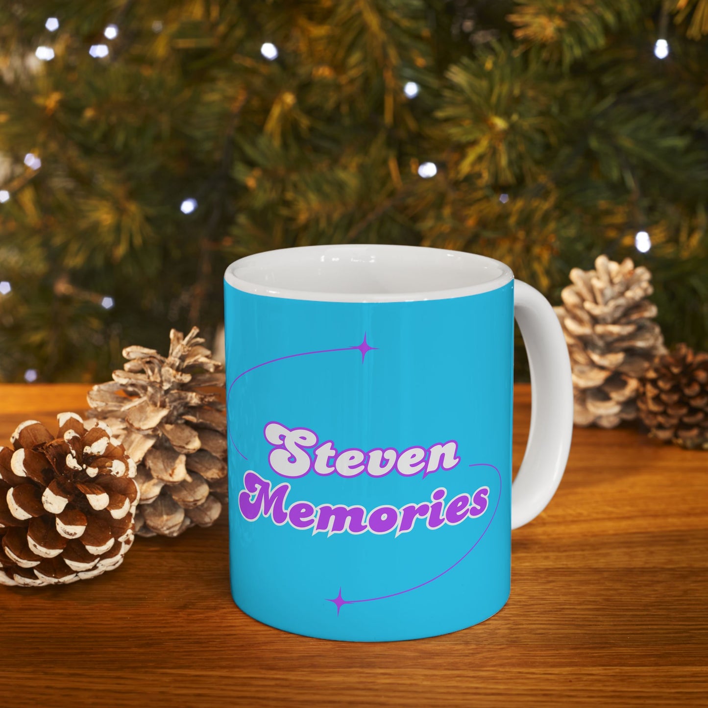 Steven Memories Ceramic Mug, (11oz, 15oz) - Blue